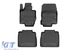 image-79-Specific rubber mats suitable for Mercedes GLS X167 after 2019, 4-piece set, black color, with 24-month warranty