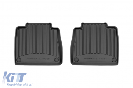 Specific rubber mats suitable for Mercedes GLS X167 after 2019, 4-piece set, black color, with 24-month warranty-image-6221908