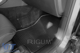 Specific rubber mats suitable for Mercedes GLS X167, GLS PHEV after 2019, 4-piece set, black color-image-6229250