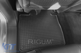 Specific rubber mats suitable for Mercedes GLS X167, GLS PHEV after 2019, 4-piece set, black color-image-6229251
