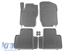 Specific rubber mats suitable for Mercedes ML W164 2005-2011, GL X164 2006-2012, 4-piece set, grey color - ABFMM6016346