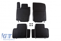 Specific rubber mats suitable for Mercedes ML W166 2011-2015, GL X166 2012-2015, GLE W166, GLE coupe C295 2015-2019, 4-piece set, black color - ABFMM6016350