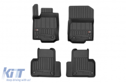Specific rubber mats suitable for Mercedes ML W166 2011-2015, 4-piece set, black color, with 24-month warranty - ABFMM6017535