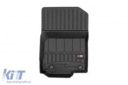 Specific rubber mats suitable for Mercedes ML W166 2011-2015, 4-piece set, black color, with 24-month warranty-image-6221297