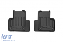 Specific rubber mats suitable for Mercedes ML W166 2011-2015, 4-piece set, black color, with 24-month warranty-image-6221298