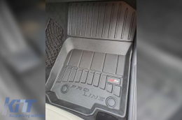 Specific rubber mats suitable for Mercedes ML W166 2011-2015, 4-piece set, black color, with 24-month warranty-image-6221300