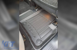 Specific rubber mats suitable for Mercedes ML W166 2011-2015, 4-piece set, black color, with 24-month warranty-image-6221301