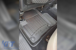 Specific rubber mats suitable for Mercedes ML W166 2011-2015, 4-piece set, black color, with 24-month warranty-image-6221302