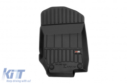 Specific rubber mats suitable for Mercedes ML W164 2005-2011, 4-piece set, black color, with 24-month warranty-image-6222692