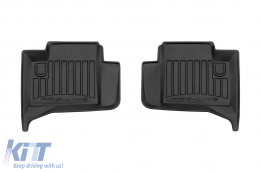 Specific rubber mats suitable for Mercedes ML W164 2005-2011, 4-piece set, black color, with 24-month warranty-image-6222693