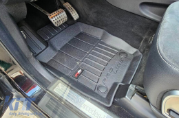 Specific rubber mats suitable for Mercedes ML W164 2005-2011, 4-piece set, black color, with 24-month warranty-image-6222694
