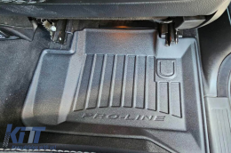 Specific rubber mats suitable for Mercedes ML W164 2005-2011, 4-piece set, black color, with 24-month warranty-image-6222698