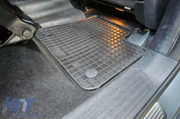 Specific rubber mats suitable for Mercedes ML W166 2011-2015, GL X166 2012-2015, GLE coupe C292, GLE W166 2015-2019, GLS X166 after 2016, 4-piece set, black color-image-6225110