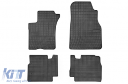 Specific rubber mats suitable for Mercedes ML W163 2002-2005, 4-piece set, black color from Frogum El Toro series - ABFMM6019425