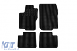 Specific rubber mats suitable for Mercedes ML W166, GL X166 2012-2015, GLE Coupe C292 2015-2019, 4-piece set, black color-image-6248753