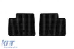 Specific rubber mats suitable for Mercedes ML W166, GL X166 2012-2015, GLE Coupe C292 2015-2019, 4-piece set, black color-image-6248756