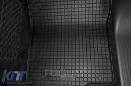 Specific rubber mats suitable for Mercedes ML W166, GL X166 2012-2015, GLE Coupe C292 2015-2019, 4-piece set, black color-image-6248758