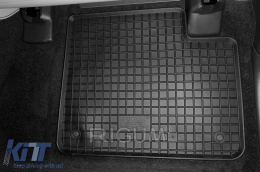 Specific rubber mats suitable for Mercedes ML W166, GL X166 2012-2015, GLE Coupe C292 2015-2019, 4-piece set, black color-image-6248759