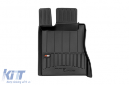 Specific rubber mats suitable for Mercedes S class W220 short wheelbase 1998-2005, 4-piece set, black color, with 24-month warranty-image-6221305