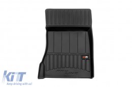 Specific rubber mats suitable for Mercedes S class W220 short wheelbase 1998-2005, 4-piece set, black color, with 24-month warranty-image-6221306
