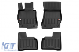 image-58-Specific rubber mats suitable for Mercedes S class W221 short wheelbase 2005-2013, 4-piece set, black color, with 24-month warranty