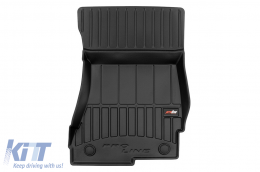 Specific rubber mats suitable for Mercedes S class W221 short wheelbase 2005-2013, 4-piece set, black color, with 24-month warranty-image-6222762