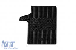Specific rubber mats suitable for Mercedes V class W447, Vito after 2014 front, 2-piece set, black color-image-6249301