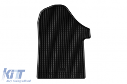 Specific rubber mats suitable for Mercedes V class W447, Vito after 2014 front, 2-piece set, black color-image-6249302