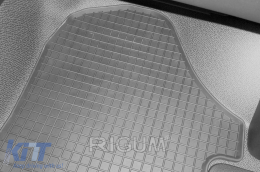 Specific rubber mats suitable for Mercedes V class W447, Vito after 2014 front, 2-piece set, black color-image-6249305
