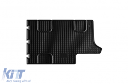 Specific rubber mats suitable for Mercedes V class W447, Vito after 2014 for third row seats, 2-piece set, black color-image-6249906