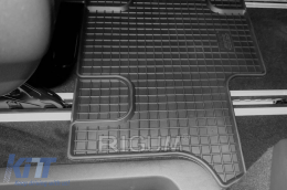 Specific rubber mats suitable for Mercedes V class W447, Vito after 2014 for third row seats, 2-piece set, black color-image-6249909