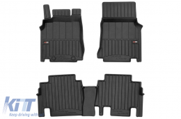 image-50-Specific rubber mats suitable for Mercedes Vaneo W414 2002-2015, 3-piece set, black color, with 24-month warranty