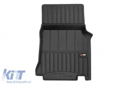 Specific rubber mats suitable for Mercedes Vaneo W414 2002-2015, 3-piece set, black color, with 24-month warranty-image-6223091