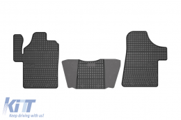 Specific rubber mats suitable for Mercedes Vito, Viano 2003-2014, front, 3-piece set, black color - ABFMM6024088