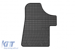 Specific rubber mats suitable for Mercedes Vito, Viano 2003-2014, front, 3-piece set, black color-image-6251059