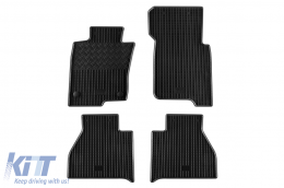 Specific rubber mats suitable for Mercedes X class W470 after 2018, 4 doors, 4-piece set, black color - ABFMM6018892