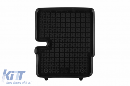 Specific rubber mats suitable for Mercedes Sprinter 906 2008-2016, 907 after 2018, 2-piece set, black color-image-6215840