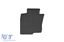 Specific rubber mats suitable for Mercedes X-class after 2018, 5-piece set, black color-image-6229059