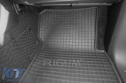 Specific rubber mats suitable for Mercedes X-class after 2018, 5-piece set, black color-image-6229063
