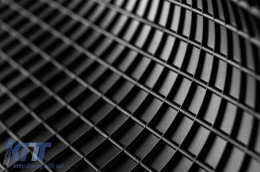 Specific rubber mats suitable for Mercedes Sprinter 907 after 2018 with 2 or 3 seats, 3-piece set, black color-image-6249782