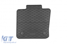 Specific rubber mats suitable for Mini Cooper F55, F56, 3 doors, F55, F56, 5 doors after 2013, 4-piece set, black color-image-6250061
