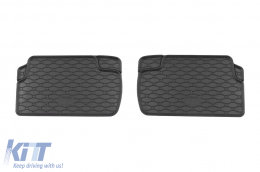 Specific rubber mats suitable for Mini Cooper F55, F56, 3 doors, F55, F56, 5 doors after 2013, 4-piece set, black color-image-6250063