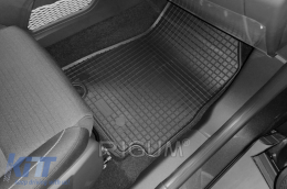 Specific rubber mats suitable for Mini Cooper F55, F56, 3 doors, F55, F56, 5 doors after 2013, 4-piece set, black color-image-6250065