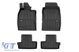 image-43-Specific rubber mats suitable for Mini One hatchback R50 2001-2006, 4-piece set, black color, with 24-month warranty from Frogum 3D ProLine series.