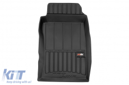 Specific rubber mats suitable for Mini One hatchback R50 2001-2006, 4-piece set, black color, with 24-month warranty from Frogum 3D ProLine series.-image-6222589