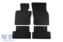 Specific rubber mats suitable for Mini One, Cooper after 2014, 3 doors, 4-piece set, black color-image-6242955