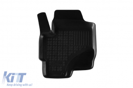 Specific rubber mats suitable for Mitsubishi Colt 2009-2012, 5 doors, 4-piece set, black color-image-6216314