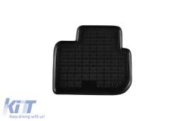 Specific rubber mats suitable for Mitsubishi Colt 2009-2012, 5 doors, 4-piece set, black color-image-6216316