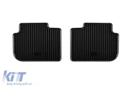 Specific rubber mats suitable for Mitsubishi Colt after 2008, 5 doors, 4-piece set, black color-image-6248778