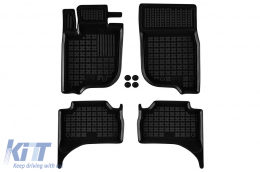 image-55-Specific rubber mats suitable for Mitsubishi L200 V after 2019, double cab, automatic transmission 4x4 AWD, 4-piece set, black color